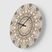 Kaleidoscope Art 2 Wall Clocks & Nummeropties Grote Klok (Hoek)