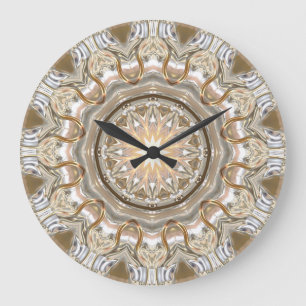 Kaleidoscope Art 2 Wall Clocks & Nummeropties Grote Klok