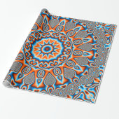 Kaleidoscope Art 30 Wrapping Paper Cadeaupapier (Uitgerold)