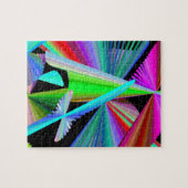 Kaleidoscope Art Red Green Paars Blue Black Legpuzzel (Horizontaal)