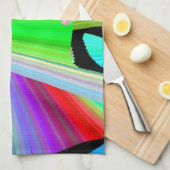 Kaleidoscope Art Red Green Paars Blue Black Theedoek (Quarter Fold)