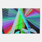 Kaleidoscope Art Red Green Paars Blue Black Theedoek (Horizontaal)