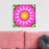 Kaleidoscope Aster Canvas Afdruk (Insitu (Woonkamer))