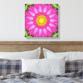Kaleidoscope Aster Canvas Afdruk (Insitu (Slaapkamer))