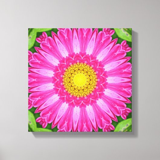 Kaleidoscope Aster Canvas Afdruk (Voorkant)