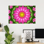Kaleidoscope Aster Poster (Thuiskantoor)