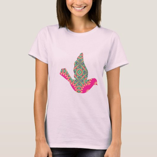 Kaleidoscope Bird T-shirt. T-shirt (Voorkant)