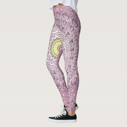 Kaleidoscope Blauw Rood en Groen Leggin Capri Leggings (Links)
