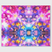 Kaleidoscope Bloemenpatroon Geschenkverpakking Pap Cadeaupapier (Vlak)