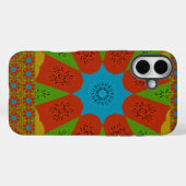 Kaleidoscope Bloom Een Levendige Afrikaanse Print  Case-Mate iPhone Case (Achterkant (horizontaal))