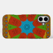 Kaleidoscope Bloom Een Levendige Afrikaanse Print  Case-Mate iPhone Case (Achterkant (horizontaal))