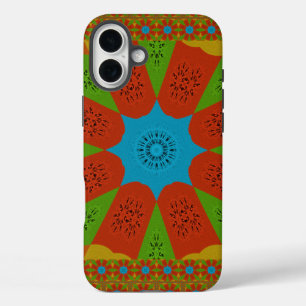 Kaleidoscope Bloom Een Levendige Afrikaanse Print  iPhone 16 Plus Hoesje