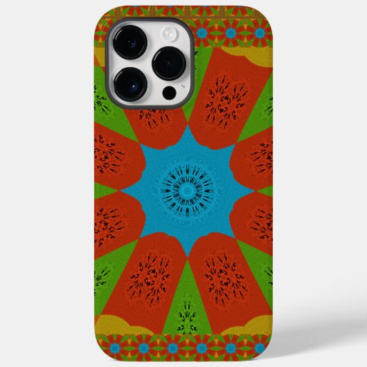 Kaleidoscope Bloom Een Levendige Afrikaanse Print Case-Mate iPhone Case (Achterkant)