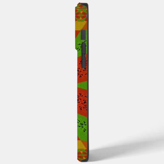 Kaleidoscope Bloom Een Levendige Afrikaanse Print Case-Mate iPhone Case (Achterkant / Links)