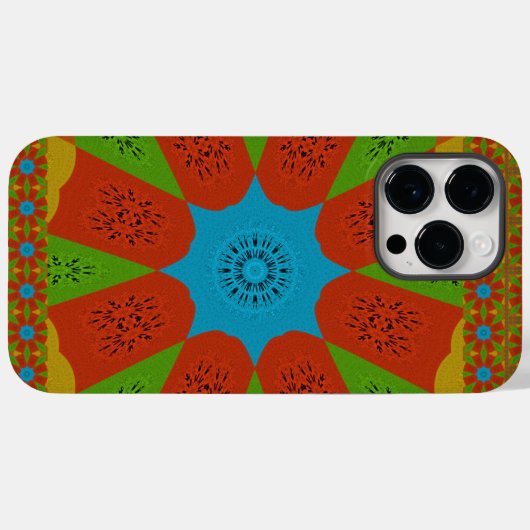 Kaleidoscope Bloom Een Levendige Afrikaanse Print  Case-Mate iPhone Case (Achterkant (horizontaal))