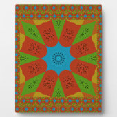 Kaleidoscope Bloom Een Levendige Afrikaanse Print  Fotoplaat (Voorkant)