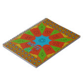 Kaleidoscope Bloom Een Levendige Afrikaanse Print Notitieboek (Linkerzijde)