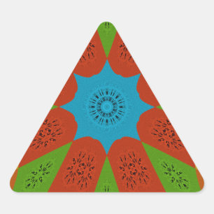 Kaleidoscope Bloom Een Levendige Afrikaanse Print  Sticker