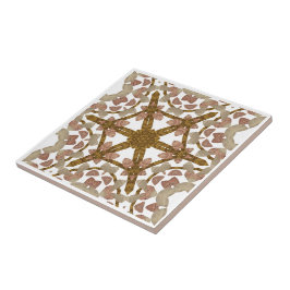 Kaleidoscope bois - Wood kaleidoscoop Tegeltje