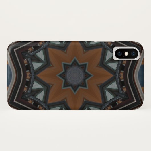 Kaleidoscope Brown star Case-Mate iPhone Case (Achterkant (horizontaal))