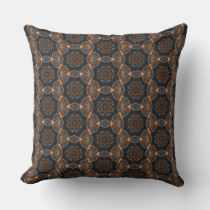 Kaleidoscope Brown Star-patroon small HD Kussen