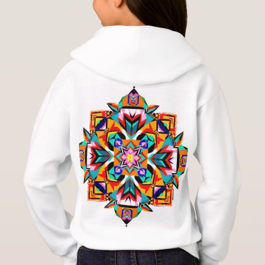 Kaleidoscope Burst: A Modern Tribal Mandala (Achterkant)