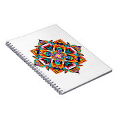 Kaleidoscope Burst: A Modern Tribal Mandala Notitieboek (Rechterzijde)