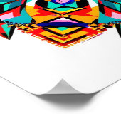 Kaleidoscope Burst: A Modern Tribal Mandala Poster (Hoek)