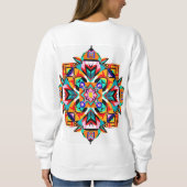 Kaleidoscope Burst: een moderne stammenmandala Trui (Achterkant)