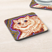 Kaleidoscope Cat Bier Onderzetter (Linkerzijde)