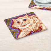 Kaleidoscope Cat Kartonnen Onderzetters (Schuin)