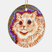 Kaleidoscope Cat Keramisch Ornament (Links)