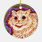 Kaleidoscope Cat Keramisch Ornament (Achterkant)