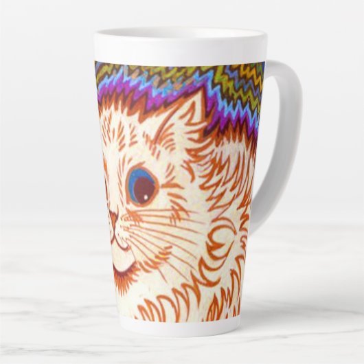 Kaleidoscope Cat Latte Mok (Rechterhoek)