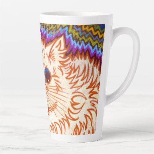 Kaleidoscope Cat Latte Mok (Rechts)