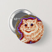 Kaleidoscope Cat Ronde Button 5,7 Cm (Voorkant /achterkant)