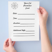 Kaleidoscope Cats Cat Promotional Flyers aanpassen (Hand)