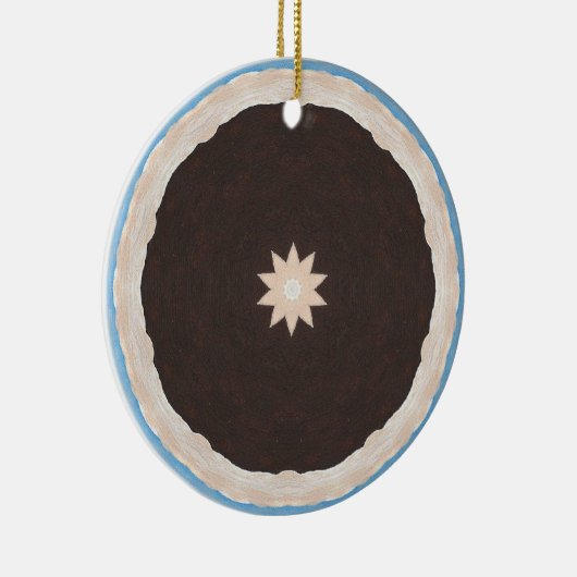 Kaleidoscope Chocolate Pie Ornaments Keramisch Ornament (Rechts)