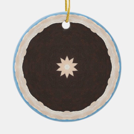 Kaleidoscope Chocolate Pie Ornaments Keramisch Ornament (Voorkant)