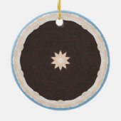 Kaleidoscope Chocolate Pie Ornaments Keramisch Ornament (Achterkant)