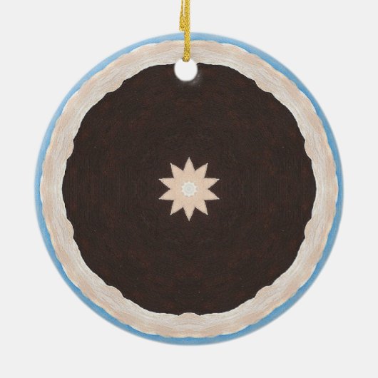 Kaleidoscope Chocolate Pie Ornaments Keramisch Ornament (Achterkant)