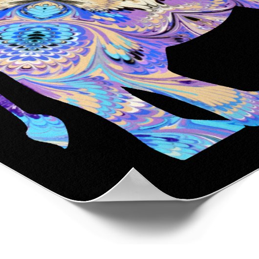 Kaleidoscope Circus Elephant Print Poster (Hoek)