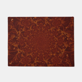 Kaleidoscope Copper Rust Brown Patroonontwerp Deurmat