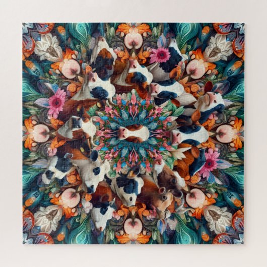 Kaleidoscope Cows Legpuzzel (Horizontaal)