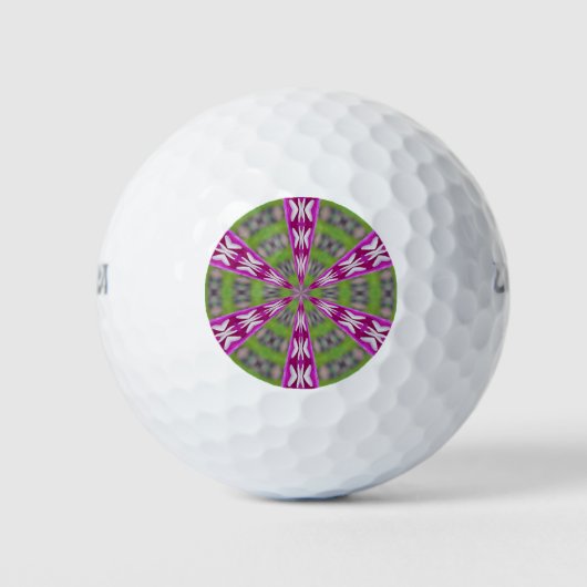 Kaleidoscope Dahlia Golfballen (Voorkant)