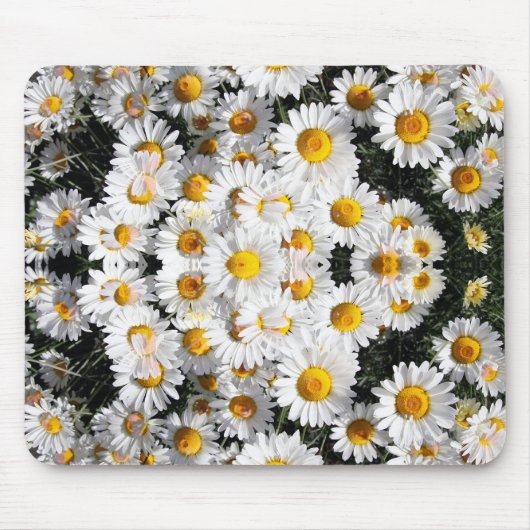 Kaleidoscope Daisies Pattern Muismat (Voorkant)