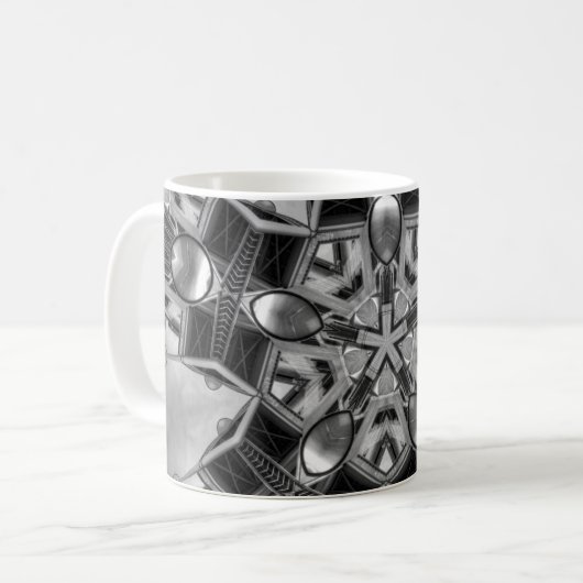 Kaleidoscope dark ster koffiemok (Voorkant links)