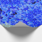Kaleidoscope Design Blue Paars Floral Art Cadeaupapier (Hoek)