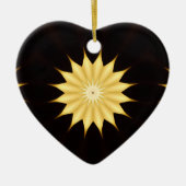 Kaleidoscope Design Bright Yellow Star Keramisch Ornament (Voorkant)