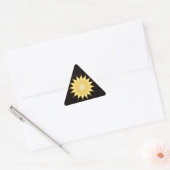 Kaleidoscope Design Bright Yellow Star Sticker (Envelop)